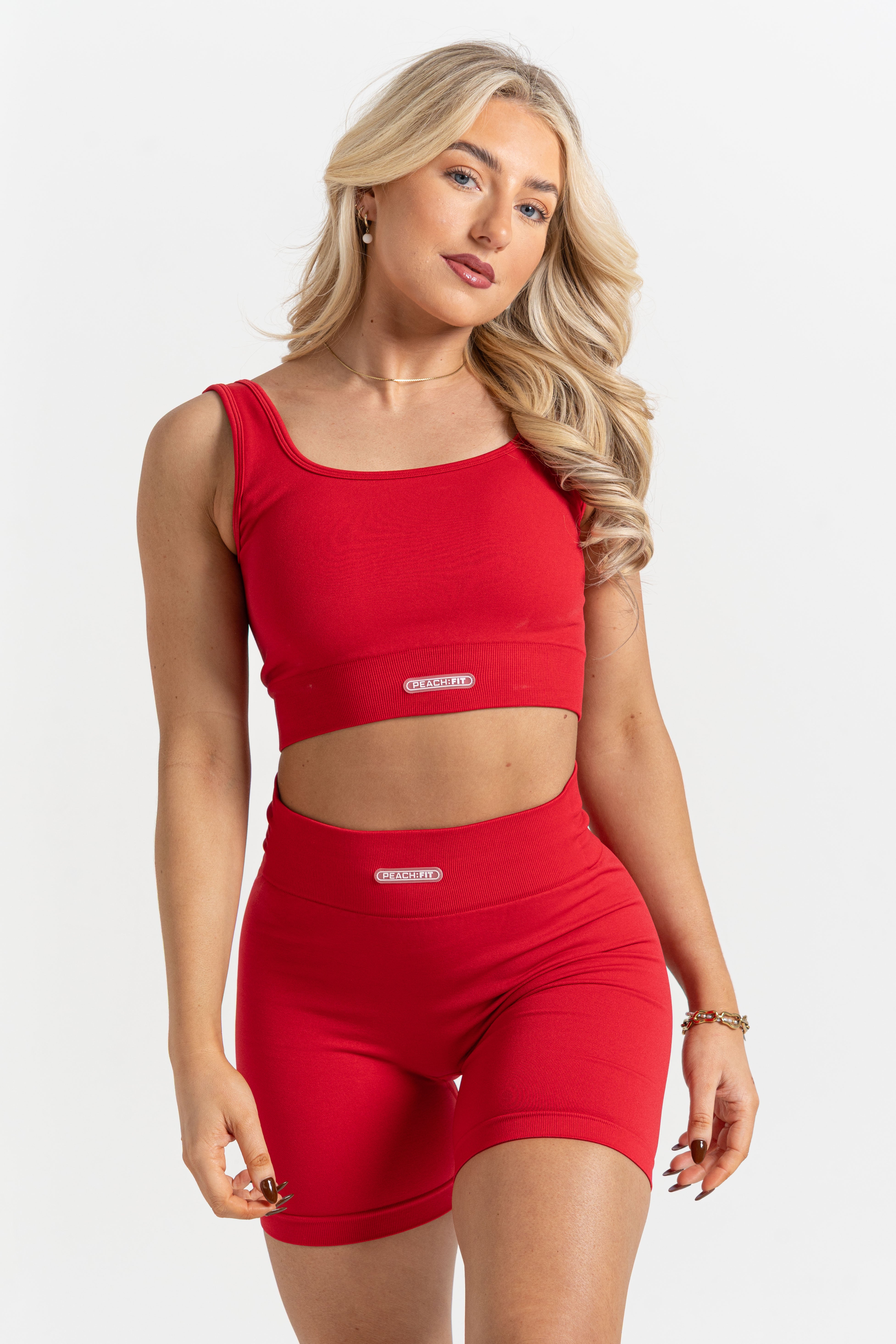 Maddie Sports Bra Strawberry Red