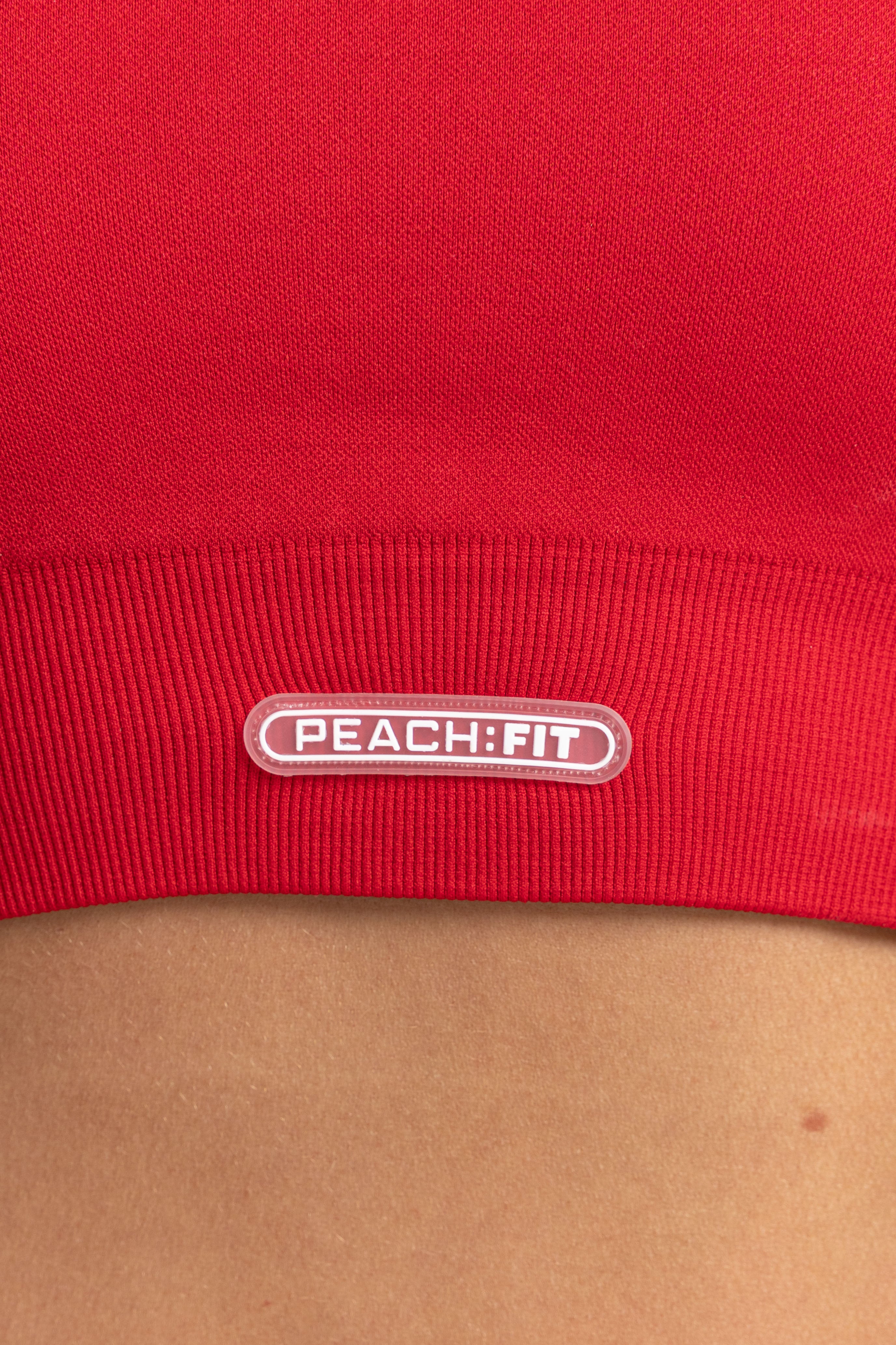 Maddie Sports Bra Strawberry Red