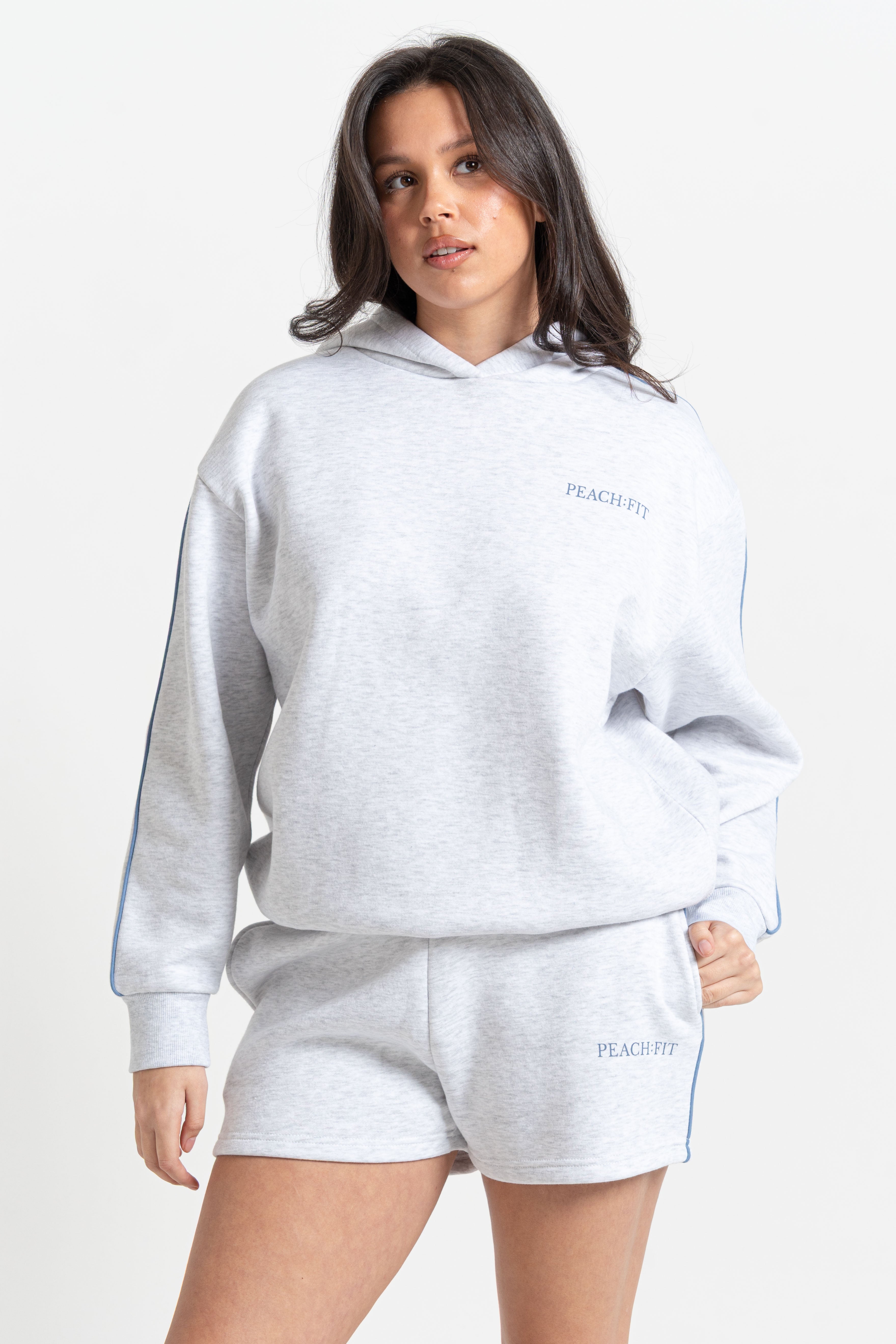 Heather Hoodie Ice Marl