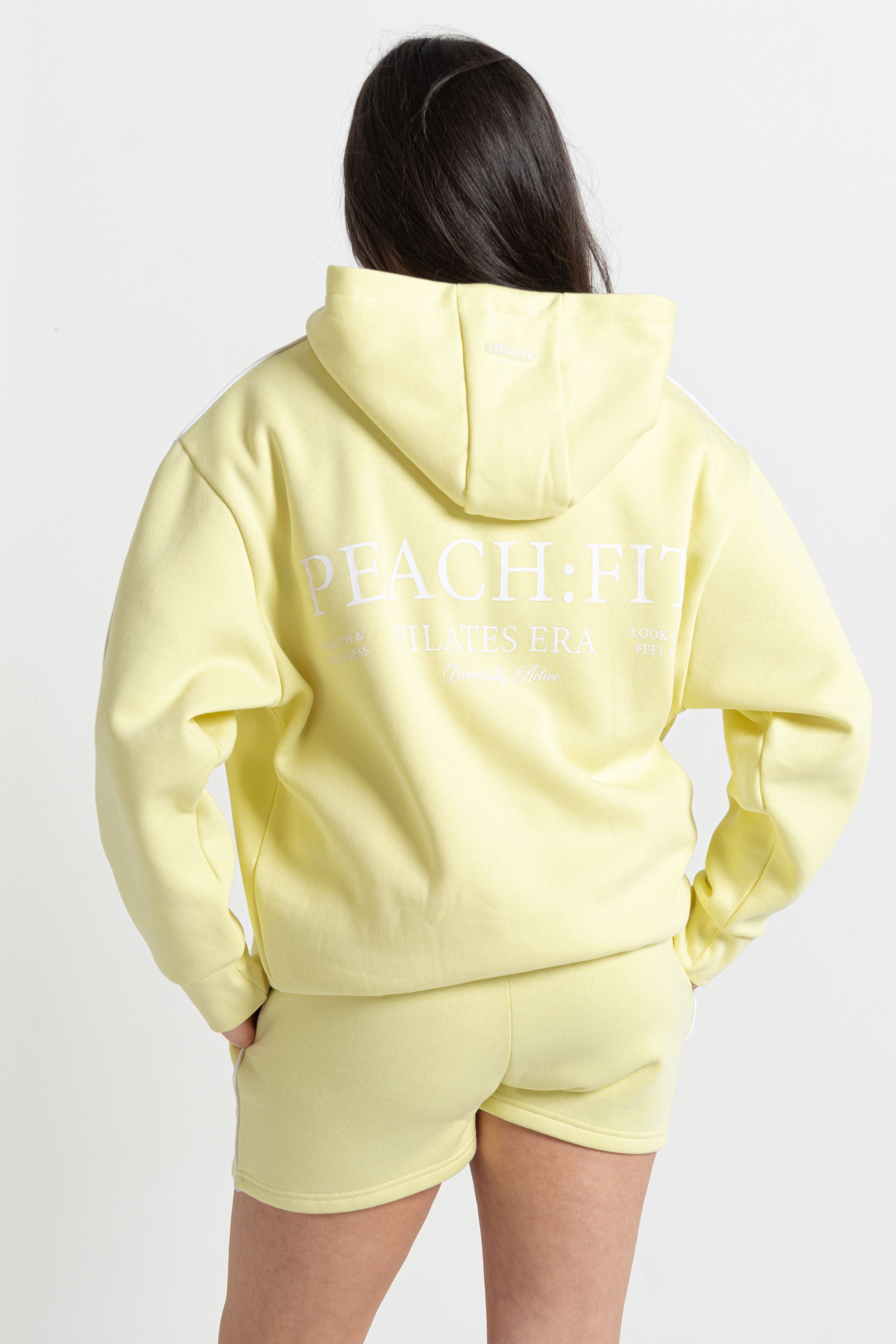 Heather Hoodie Pastel Yellow