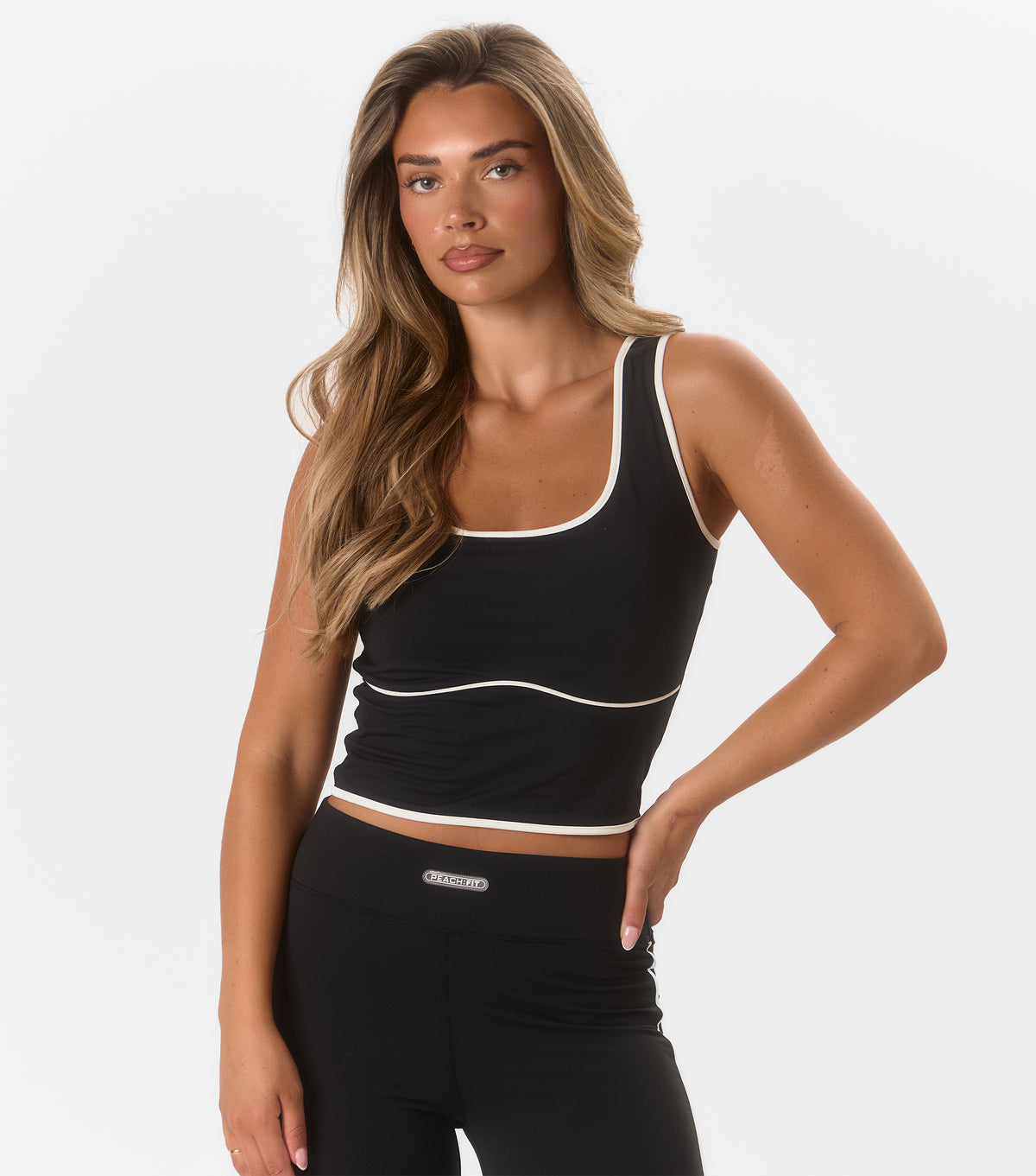 Arabella Cropped Vest Black