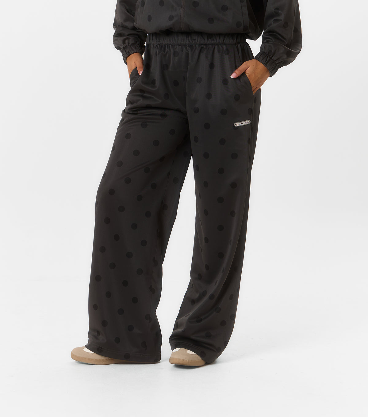 Yasmin Polka Dot Wide Leg Jogger Back