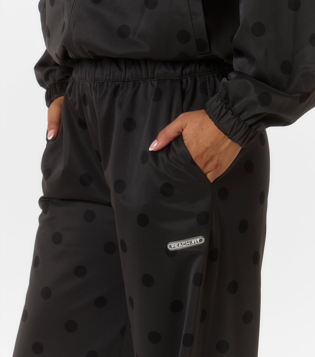 Yasmin Polka Dot Wide Leg Jogger Back