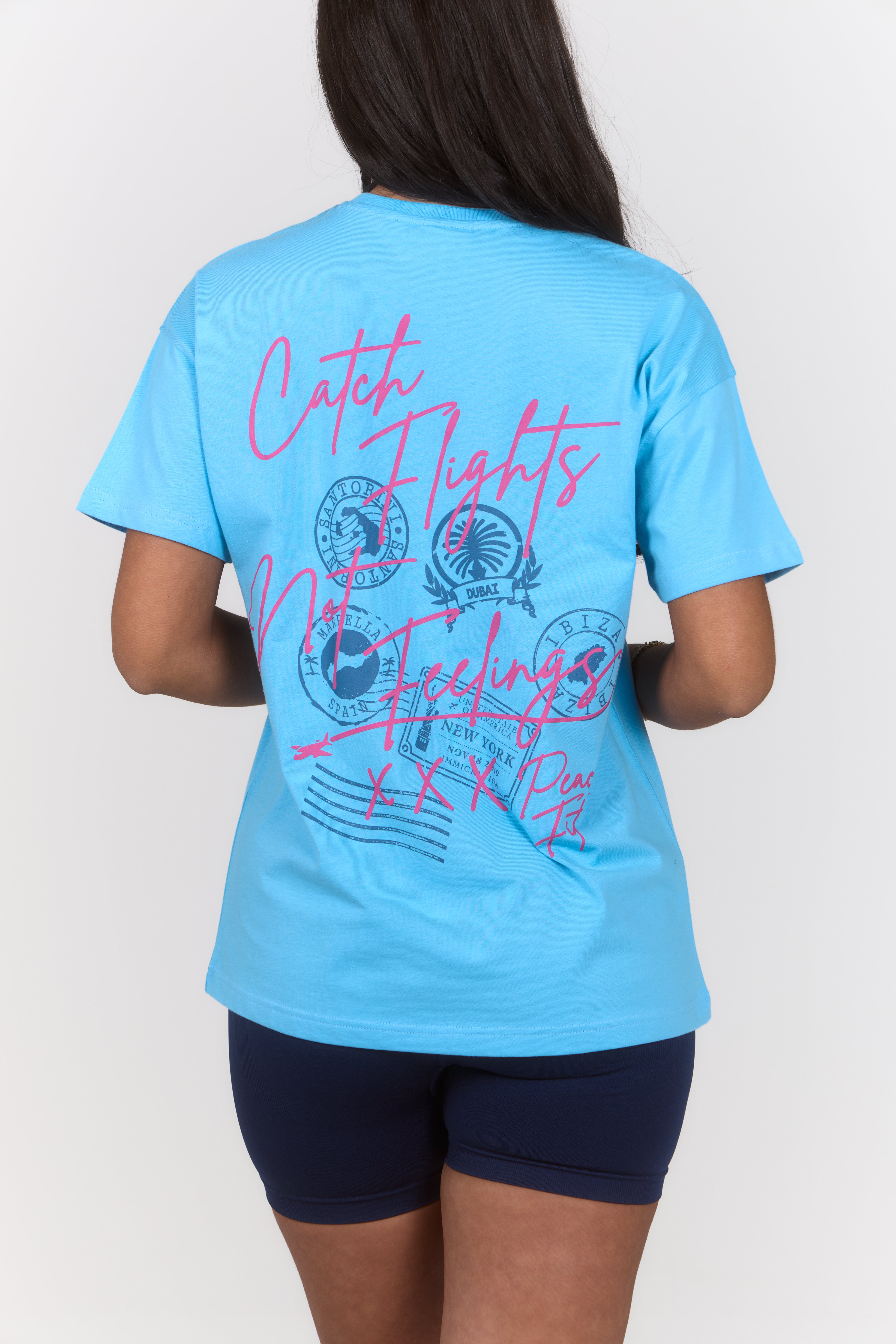 Catch Flights T-shirt Blue