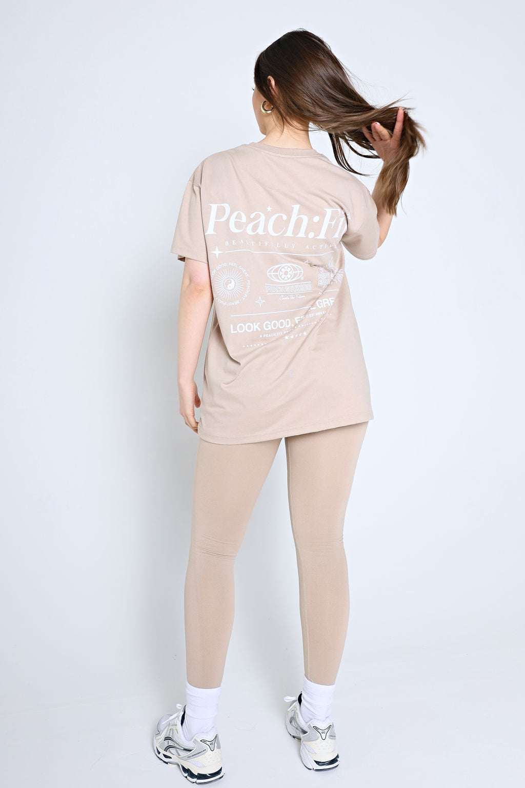 Statement Oversized T-Shirt - Taupe