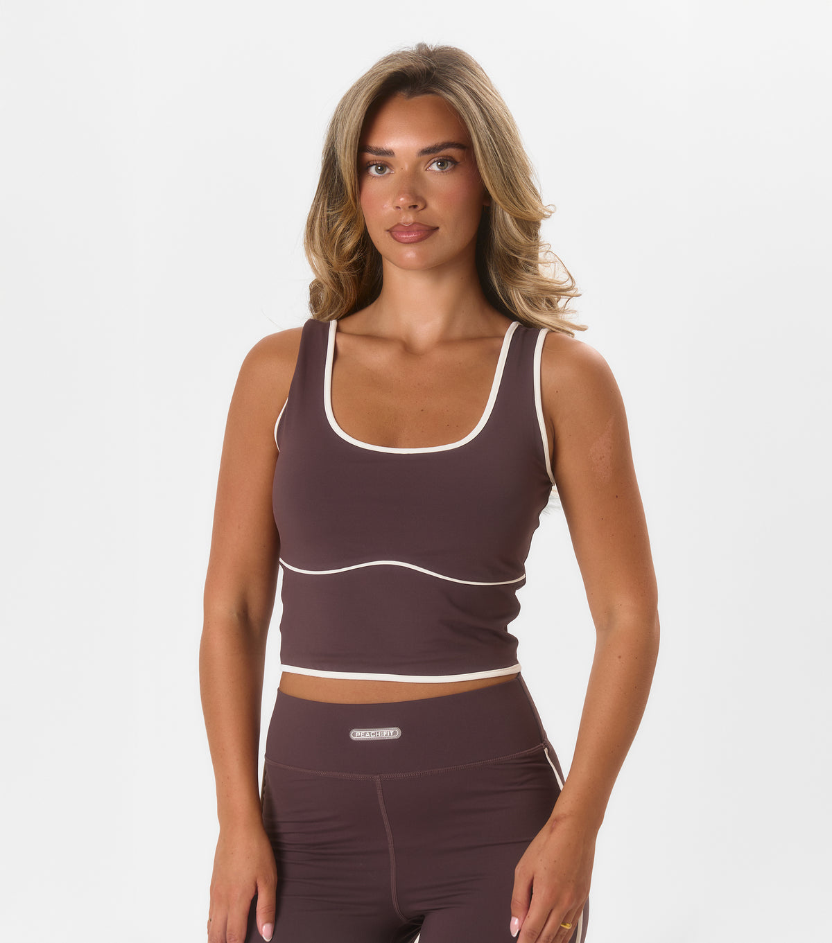 Arabella Cropped Vest Coffee
