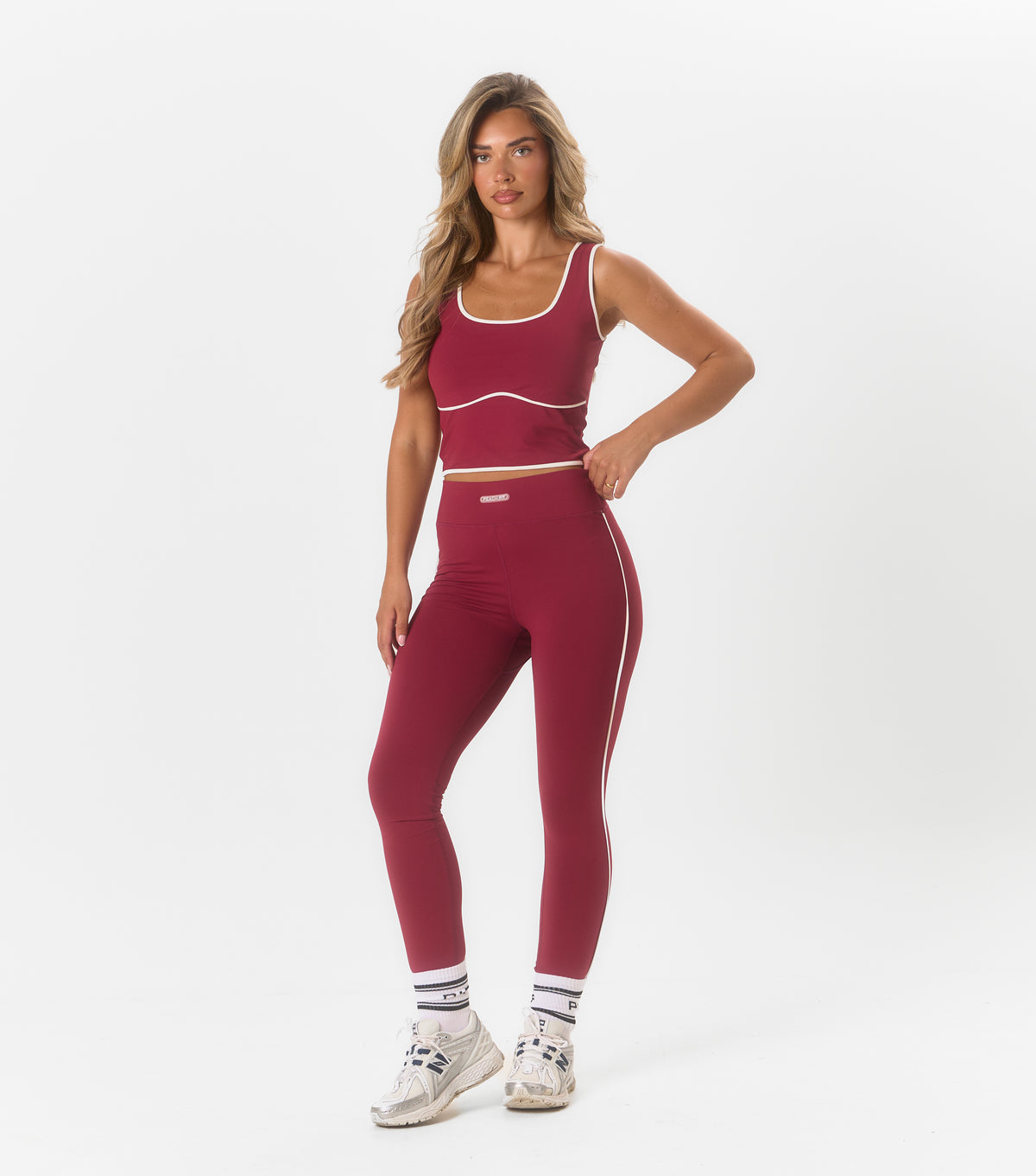 Arabella Cropped Vest Dark Cherry