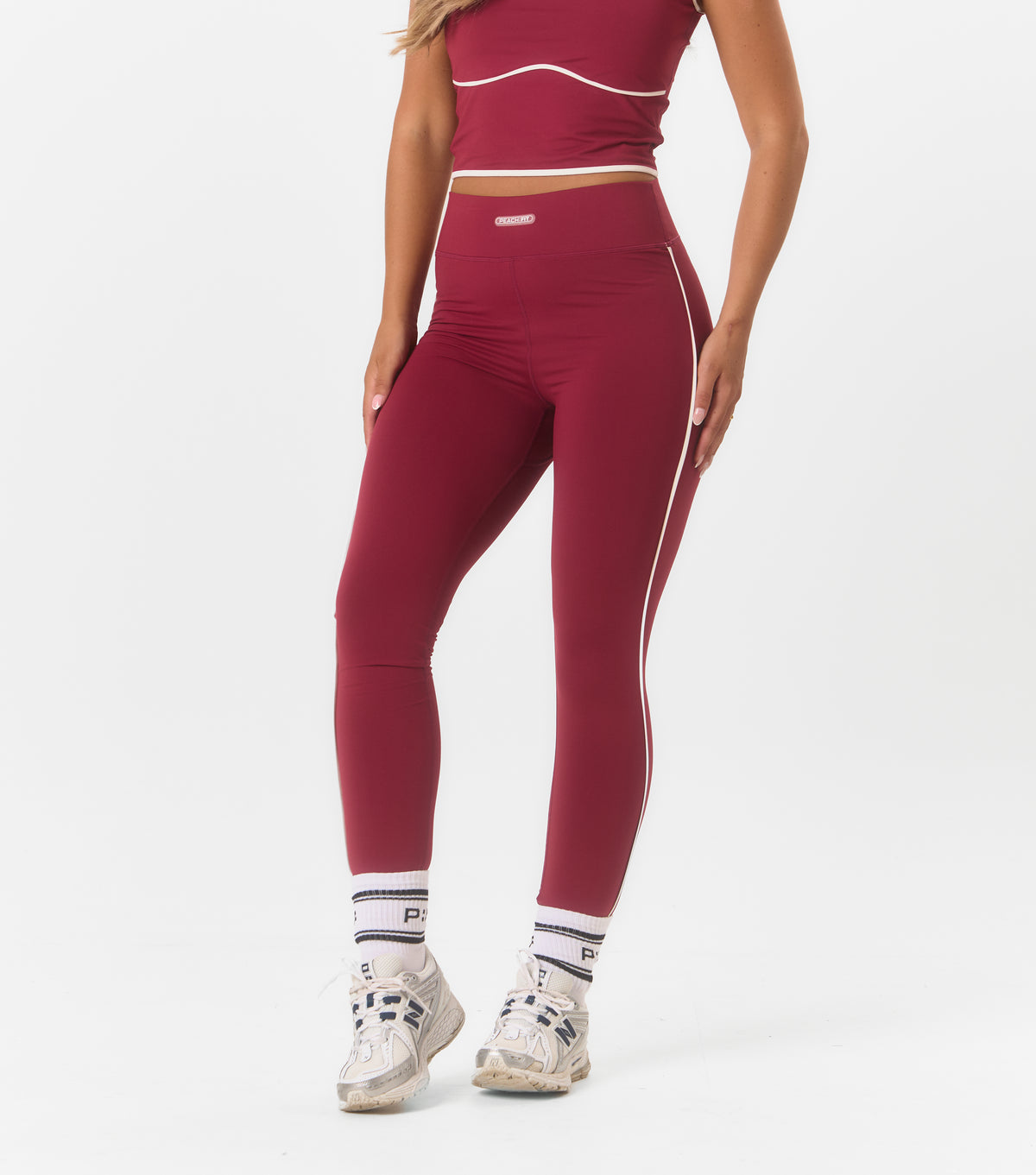 Aurelia High Waist Leggings Dark Cherry