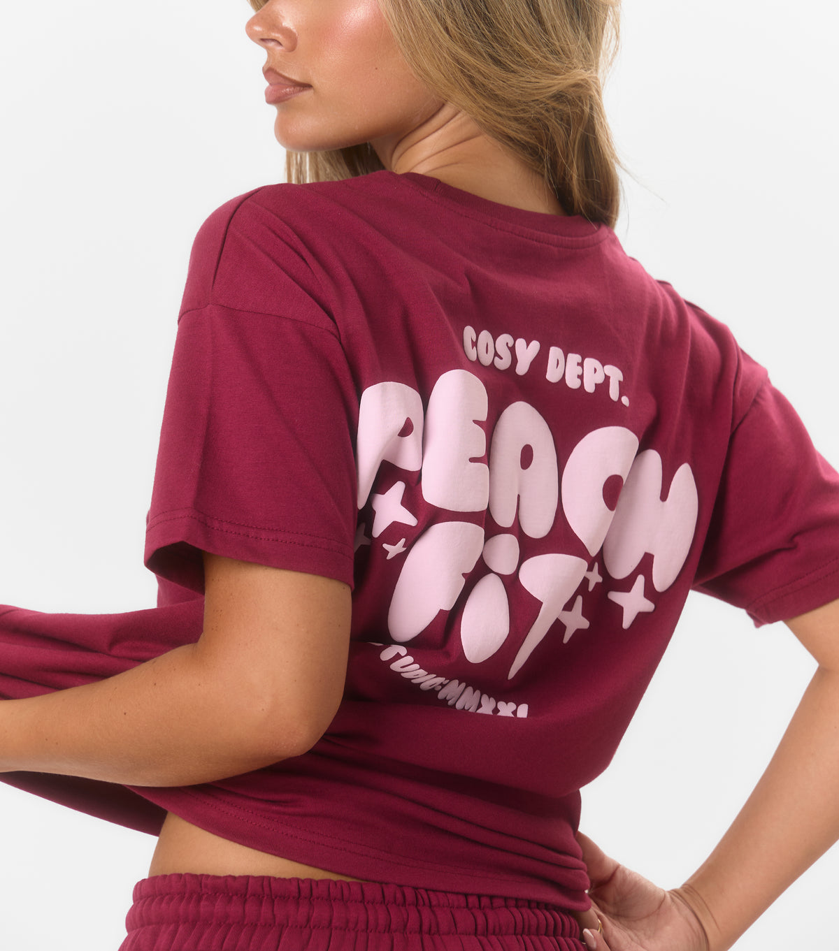 Cosy Dept Tee Dark Cherry