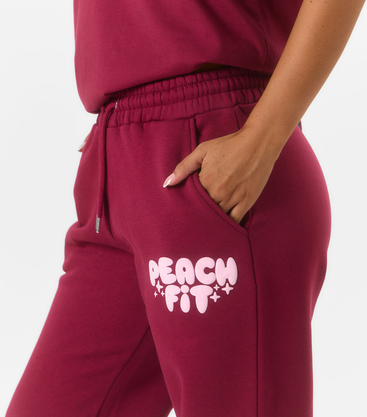 Cosy Dept Joggers Dark Cherry
