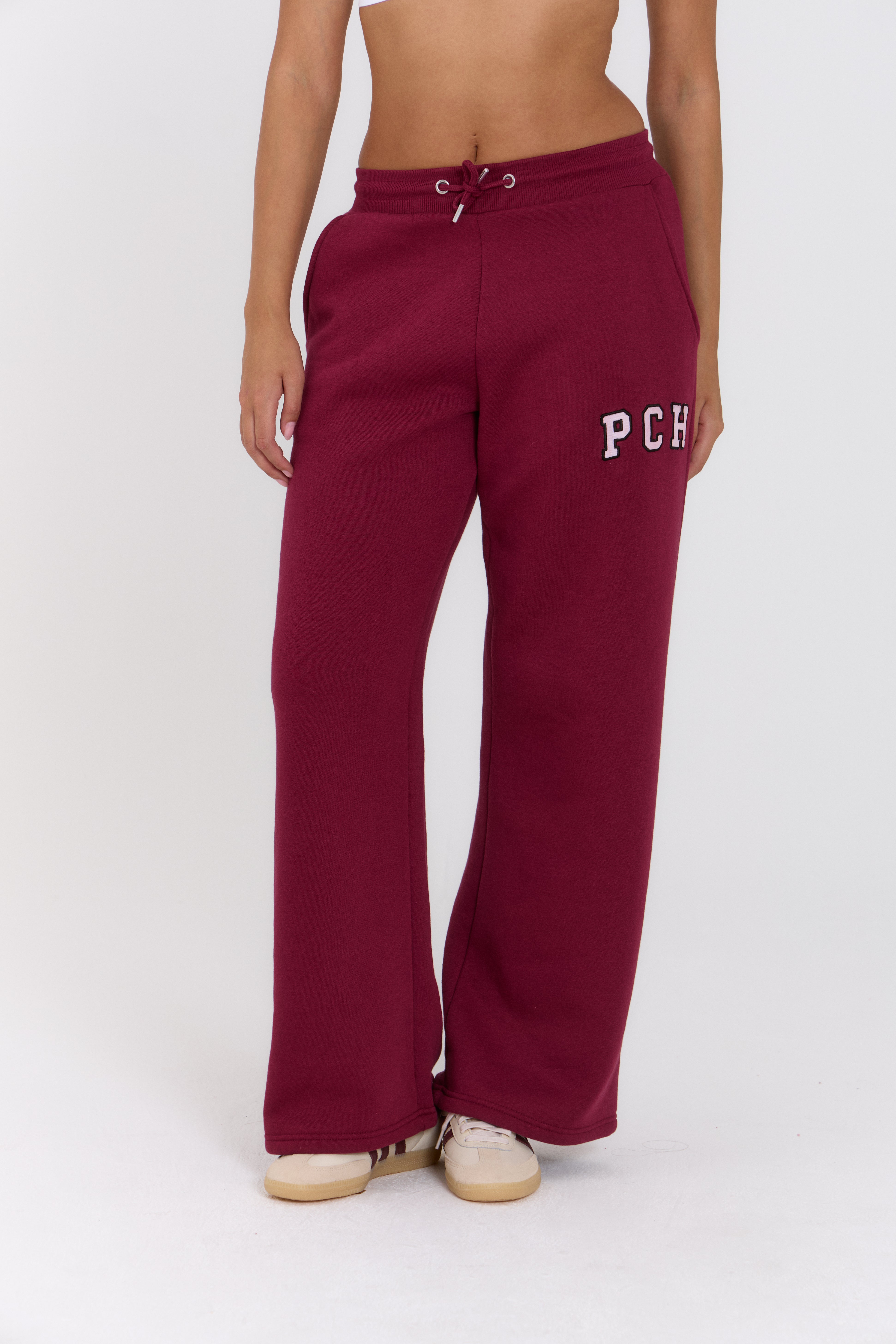 Ivy Straight Leg Jogger Burgundy