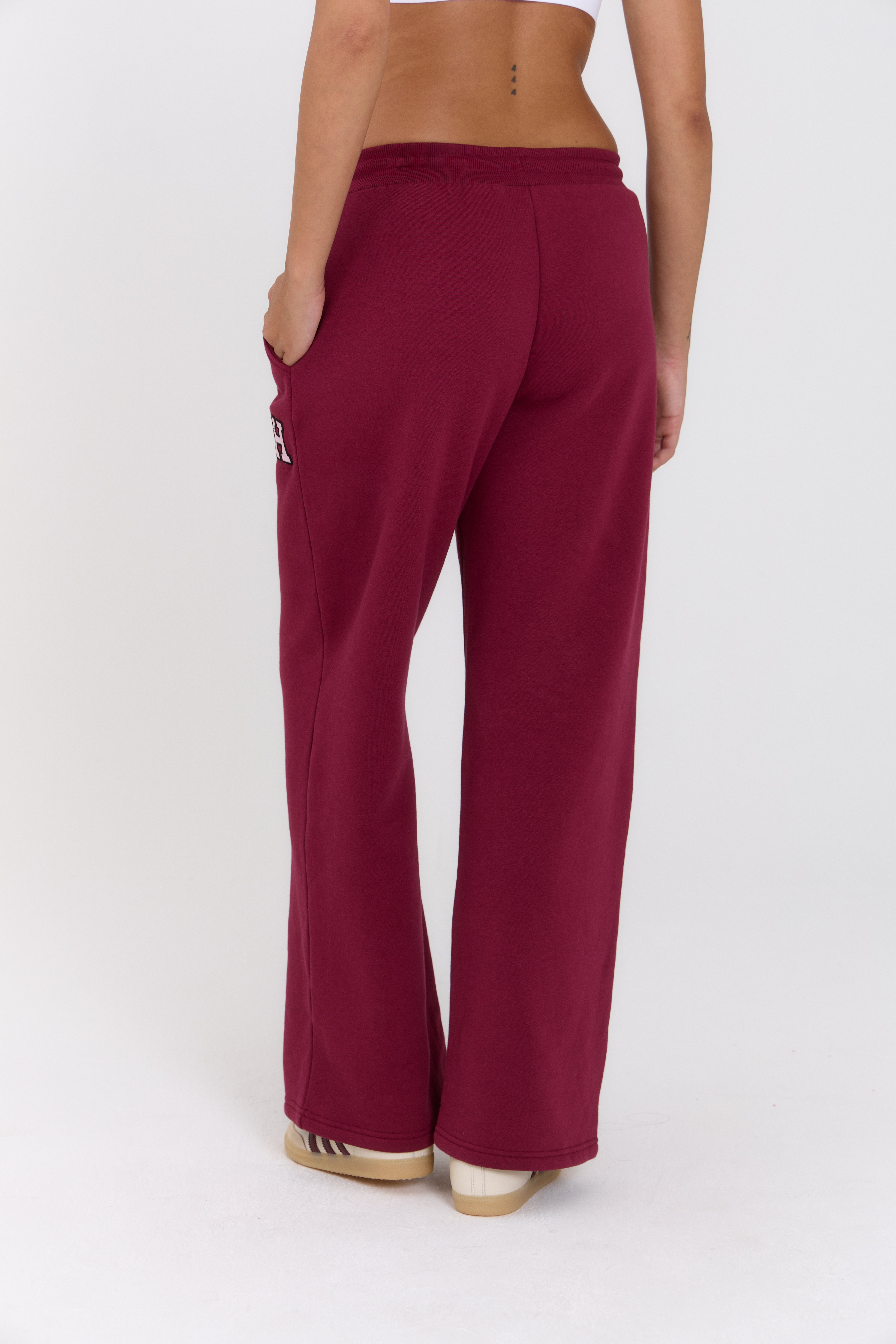Ivy Straight Leg Jogger Burgundy