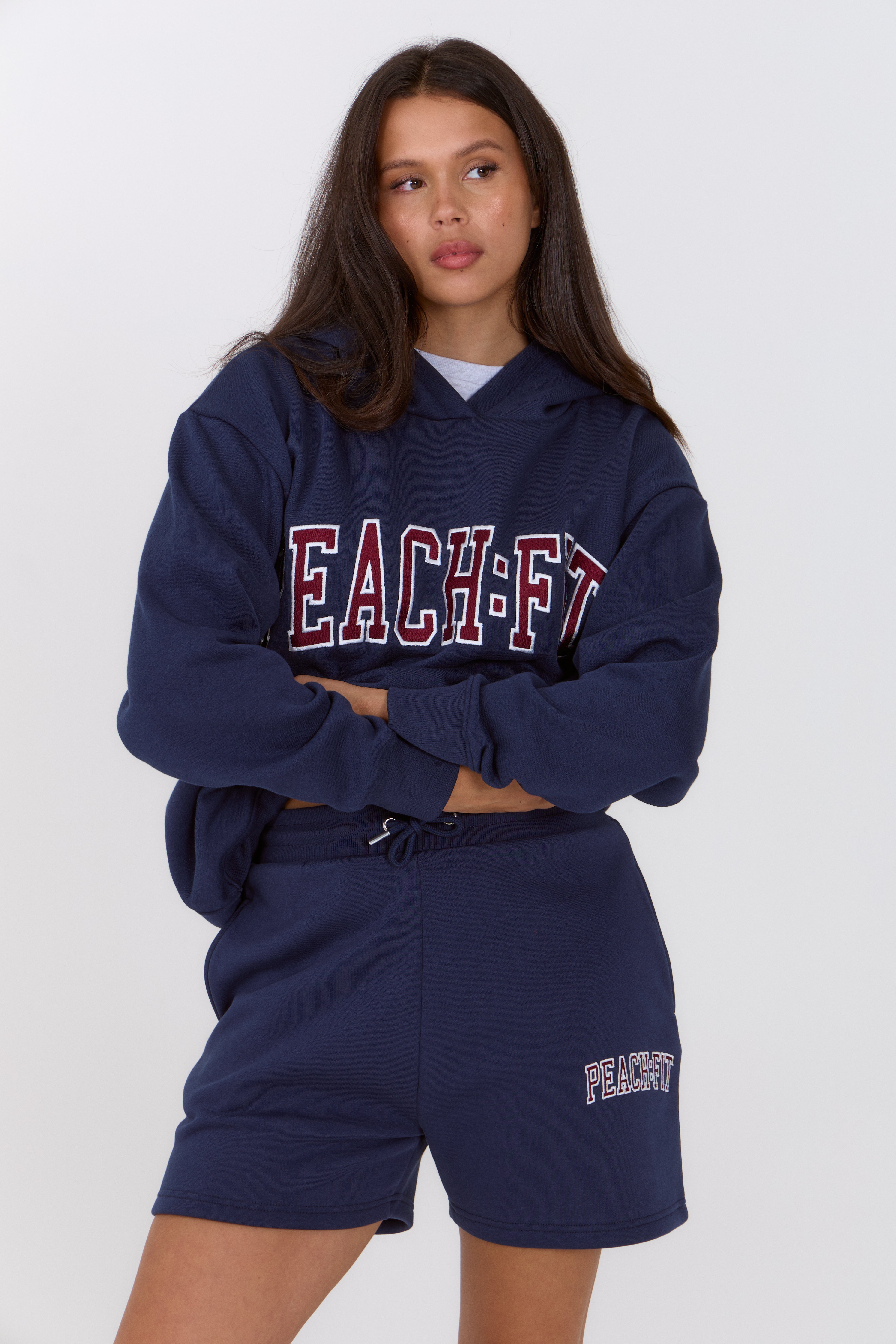 Retro Hoodie Navy