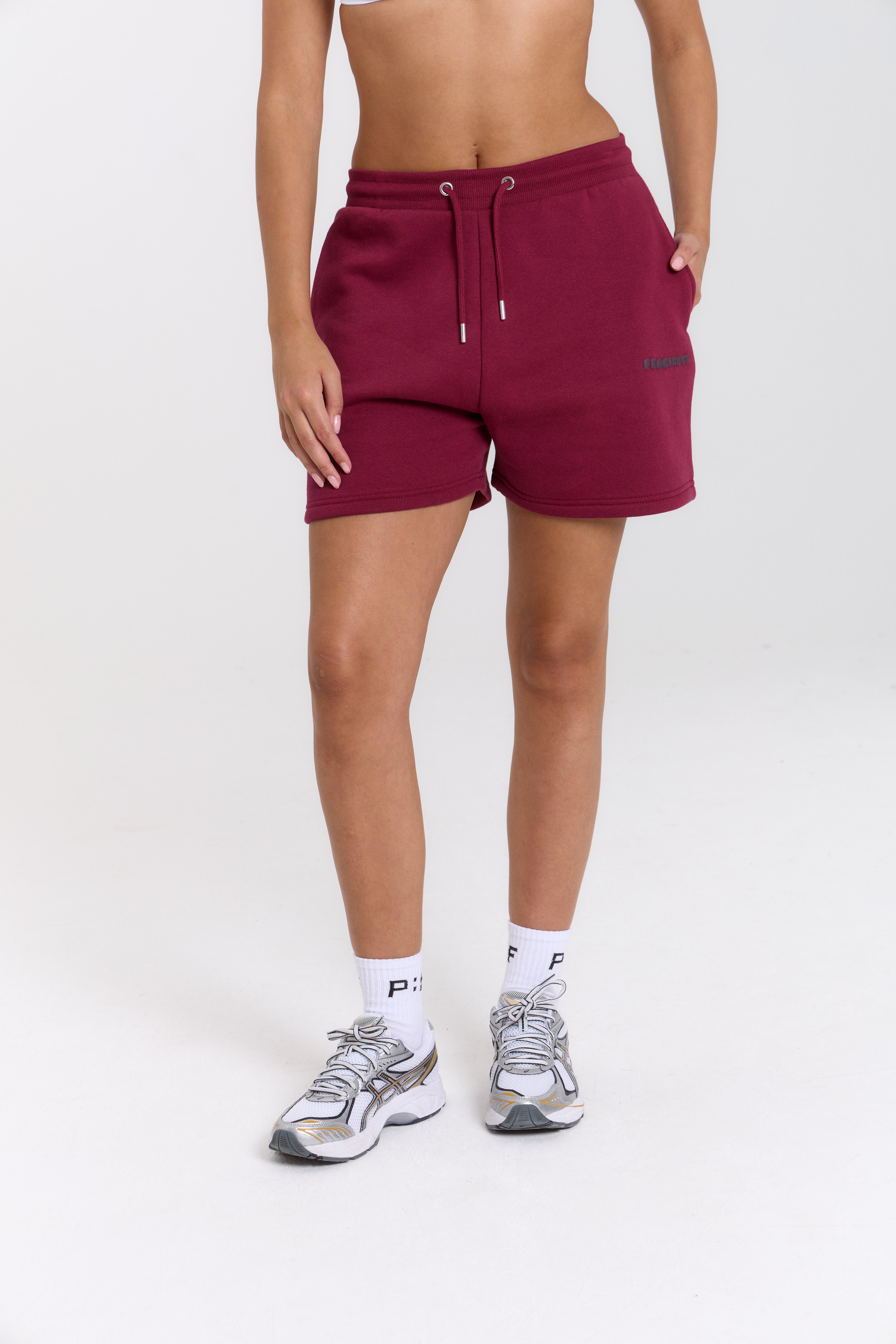 Cozy Season Shorts Burgundy