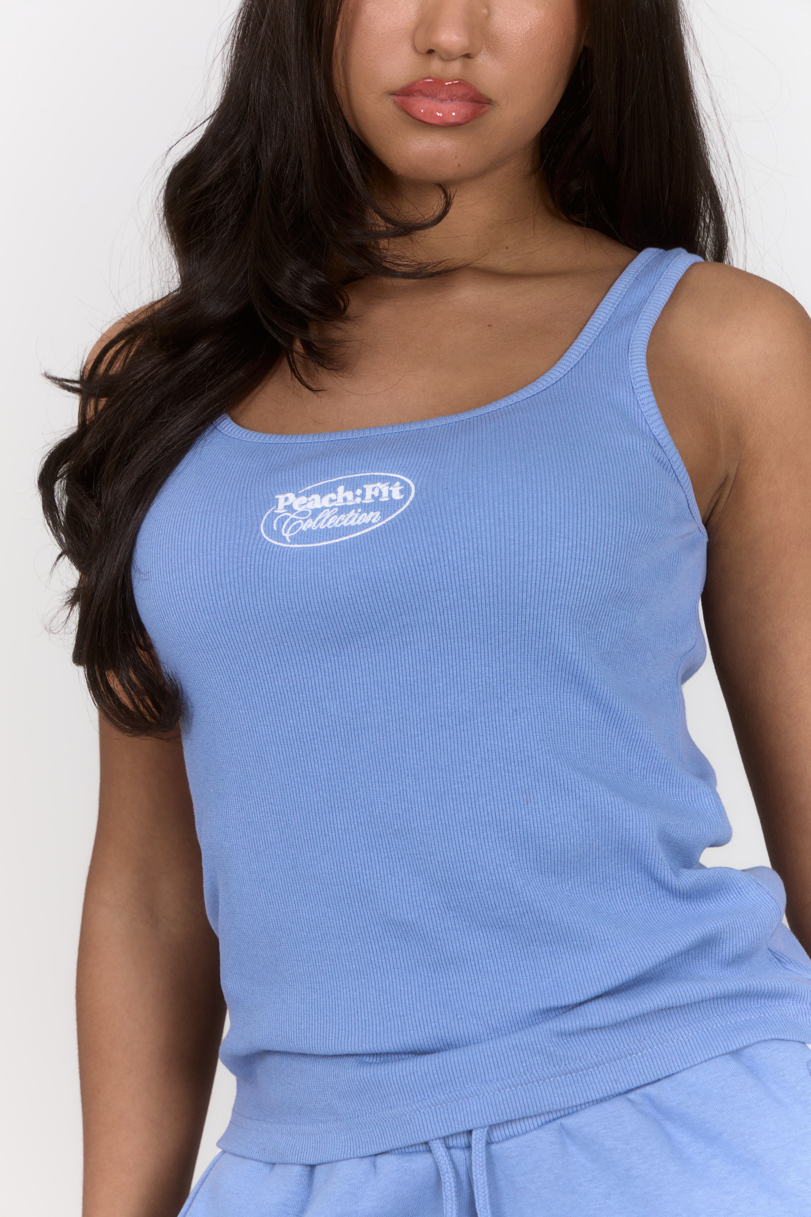 Laelia Ribbed Vest Ocean Breeze