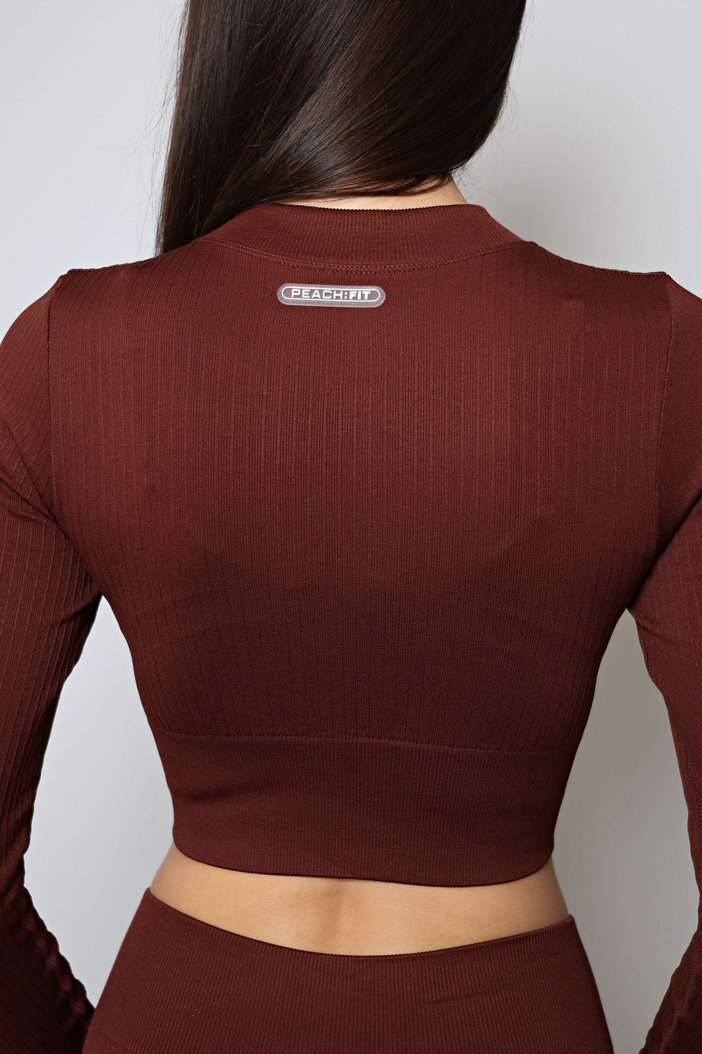 Erin Zip Through Top - Chestnut