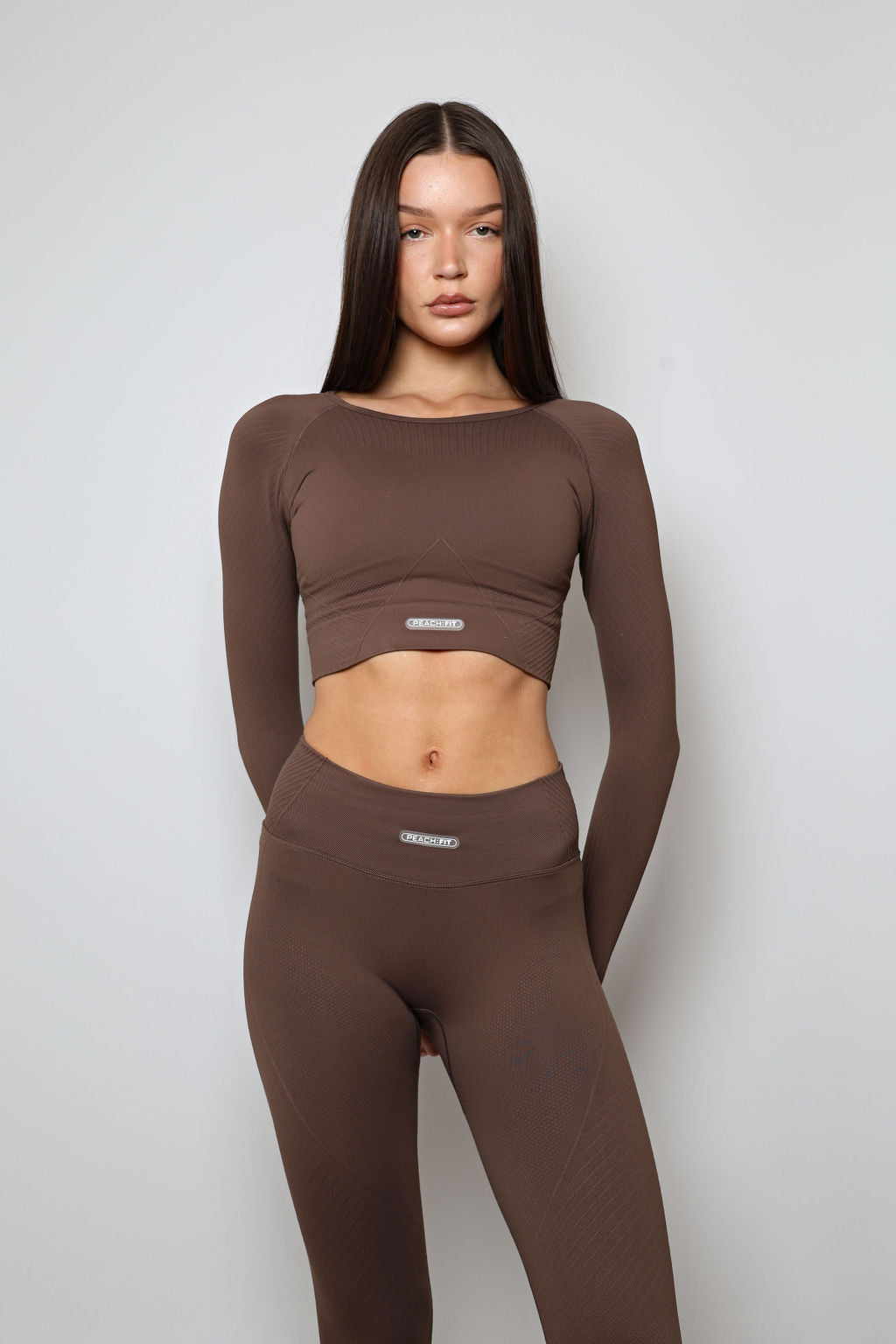 Faye Long Sleeve Top - Brown